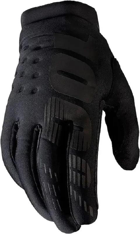 100% Brisker Cold Weather Motocross & Mountain Bike Gloves – Warm Winter Mtb & Mx Powersport Racing Protective Gear