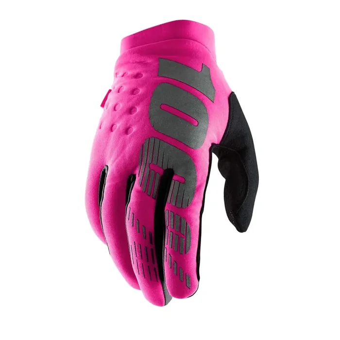 100% Brisker Gloves Neon Pink – M