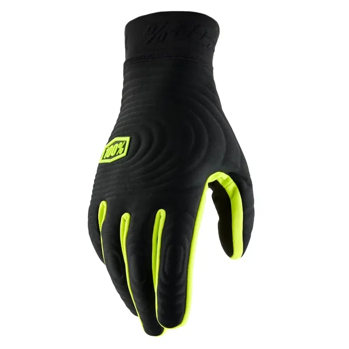 100 Percent – 100% Brisker Xtr Glv Blk/Flo Yel-Md (10030-00002)