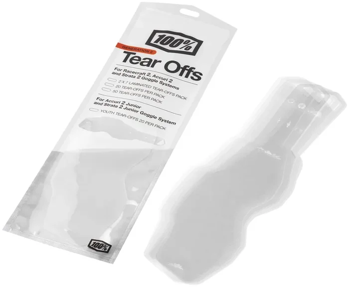100% Standard Tear Offs 20 Pack – Rc2/Ac2/St2 Compatible (20 Pack)