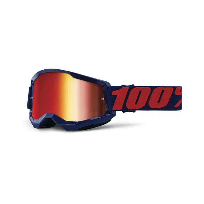 100% Strata 2 Goggles – Sports Goggles For Motocross & Mountain Biking – Eyewear For Bike Riders – Motocross Goggles For Men – M