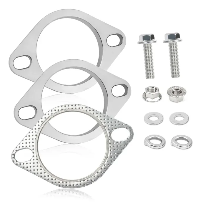 2-Bolt 2.5 Inch Exhaust Flange Repair Kit,Stainless Steel Exhaust System Kit With Exhaust Gasket & Exhaust Bolts,Exhaust Pipe Fl