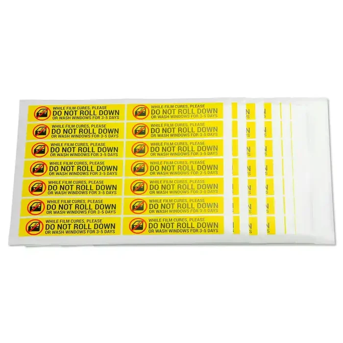 300 Labels – Do Not Roll Down Window Tint Stickers, 1 X 5 Inch – Auto Window Film Caution Label/While Film Cures For Professiona