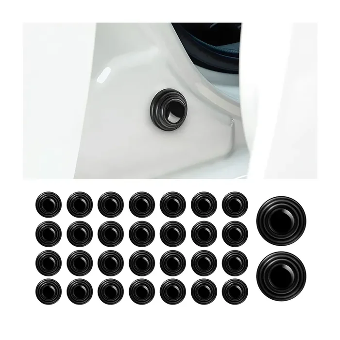 30Pcs Car Door Shock Absorber, Soundproof Stickers For Door Edge Guard Bumper, Luminous Shock-Absorbing Gasket Cushion, Anti-Col