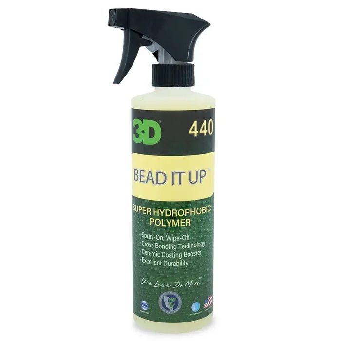 3D Bead It Up Ceramic Coating Booster Spray – Super Hydrophobic Bead Maker – Polymer Paint Protectant & Sealant 16Oz.