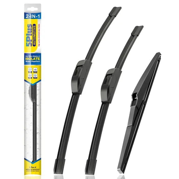 5 Plus Silicone Windshield Wiper Blades Replacement For 2019-2008 Toyota Highlander / 2023-2011 Lexus Gx460 Wiper Blades (Set Of