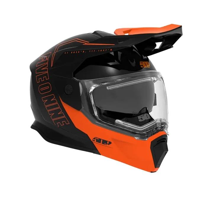 509 Delta R4 Ignite Snowmobile Helmet (Gloss Orange – Large)