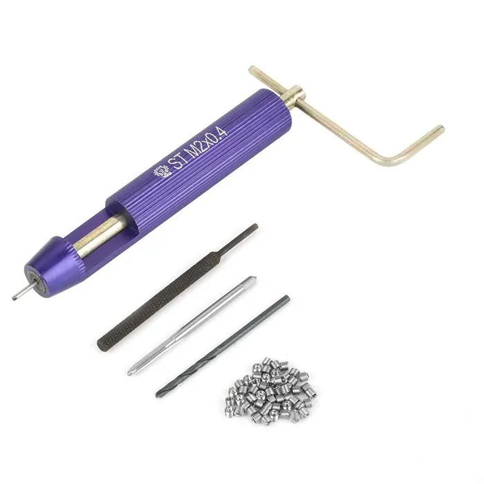 50Pcs Thread Repair Installation Kit Stainless Steel Helicoil Type Set (M2 X 2D)