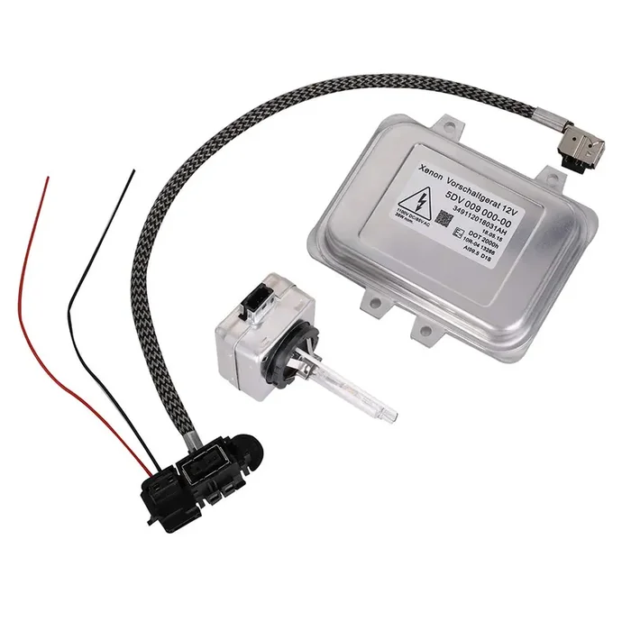 5Dv 009 000-00 Xenon Hid Ballast Headlight Control Unit W/Igniter And D1S Bulb Replacement For 2007-2014 Cadillac Escalade, 2006-2009 Bmw E60, Town Country, Mercedes-Benz, Lincoln, Saab