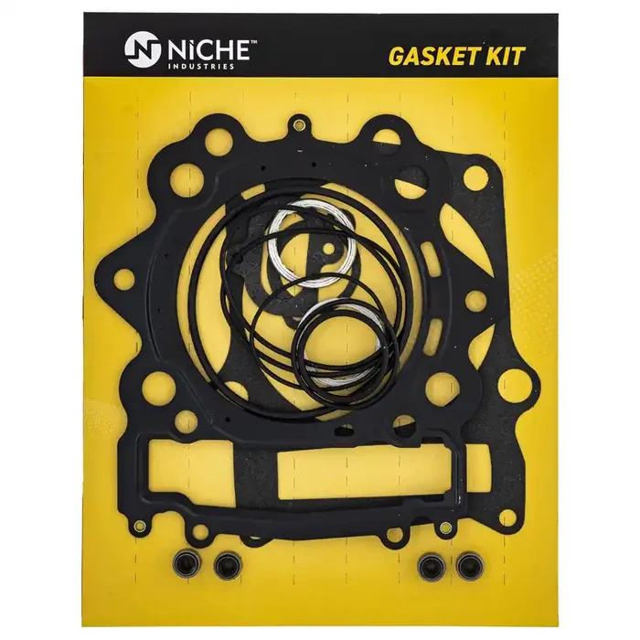 8Ten Niche Big Bore Cylinder Head Base Gasket Kit For Yamaha Grizzly Kodiak Rhino Viking Raptor 700 3B4-11181 1S3-11351 (Gray)
