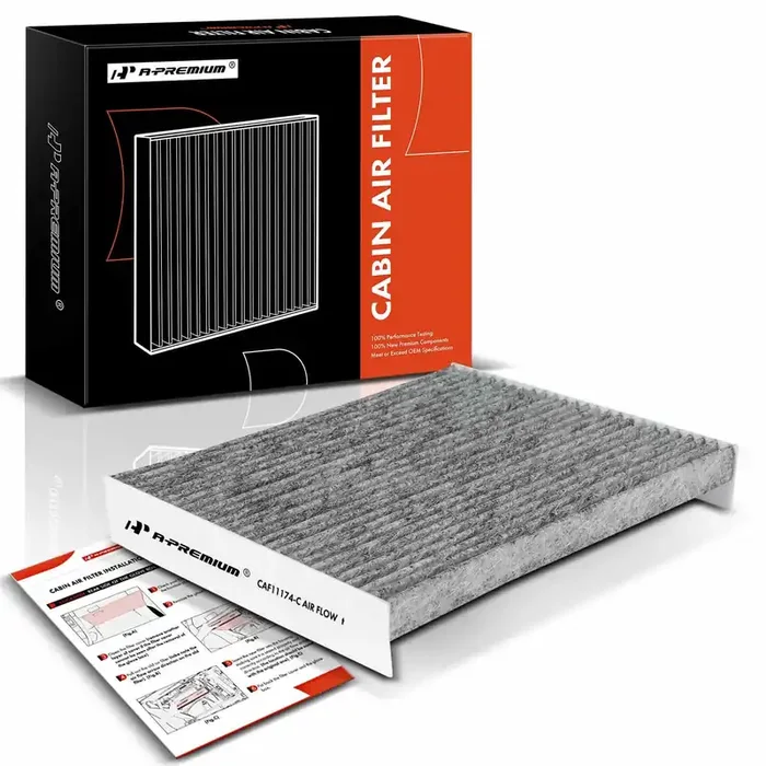 A-Premium Cabin Air Filter With Activated Carbon Compatible With Ford Fusion 2010-2012 & Lincoln Mkz 2010-2012 & Mercury Milan 2010-2011, Replace Ae5Z19N619A