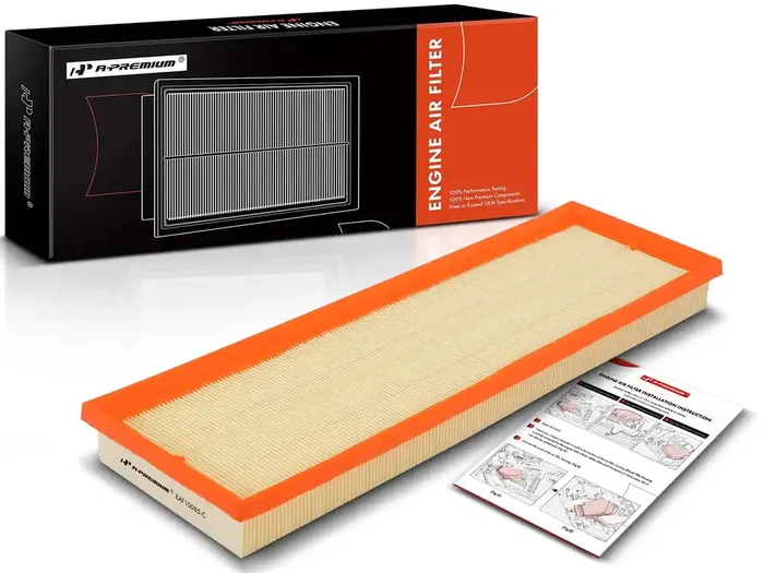 A-Premium Engine Air Filter Compatible With Volkswagen Beetle, Golf, Jetta, Passat, Rabbit, 2005-2015, L5 2.5L, Flexible Panel, Replace 07K129620
