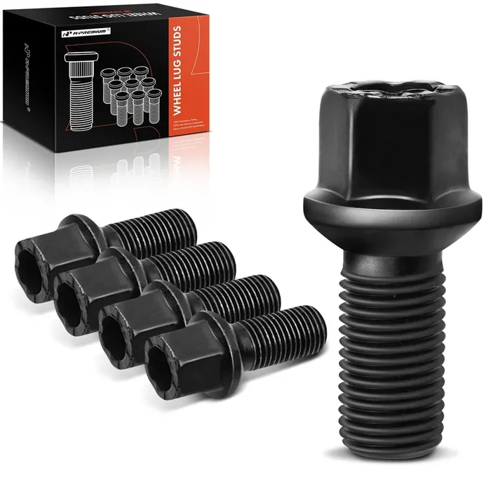 A-Premium M14-1.50 Wheel Studs Compatible With Volkswagen Jetta Passat Cc Golf Tiguan Beetle Audi A3 A4 A5 A6 A7 Quattro A8 Fron