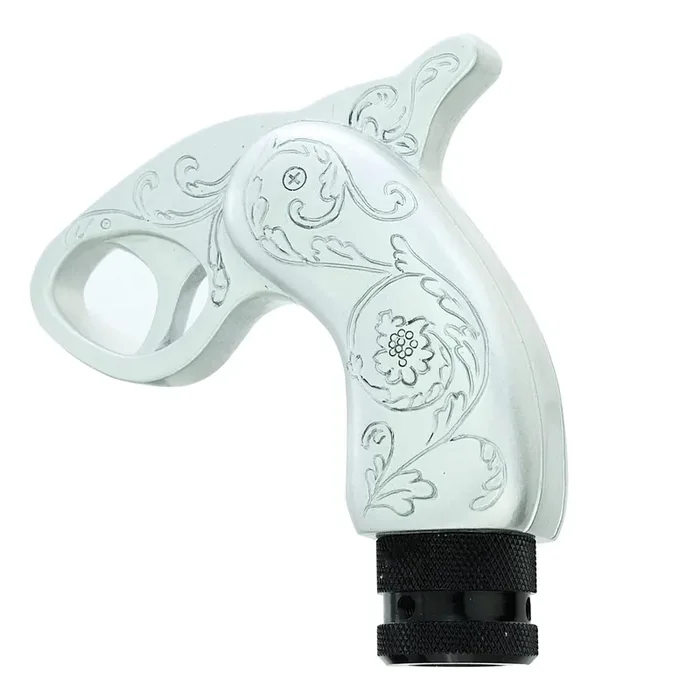 Abfer Cool Gear Shift Knob Unique Car Shifter Knobs Shifting Lever Handle Head Fit For Most Automatic Manual Vehicle (Silver)