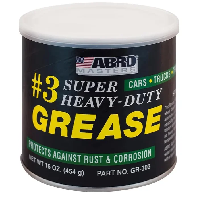Abro Masters Super Heavy-Duty 3 Wheel Bearing Grease, 16Oz, Sodium-Based, Multi-Purpose Lubricant For Severe Conditions, Ideal For Automotive, Marine, Buses, Trucks, And Tractors