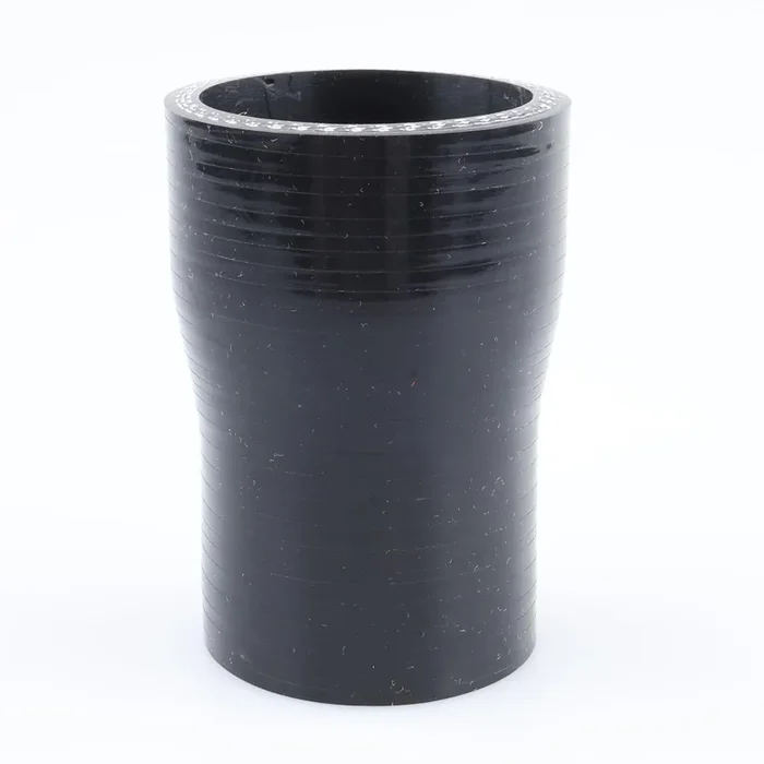 Ac Performance Id 1.5‘ To 1.75‘ (38Mm To 44Mm) Straight Reducer, Length 3‘ (76Mm), 3-Ply Reinforced, Universal Automotive Pure Silicone Hose, Black