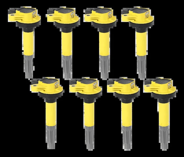 Accel Ignition Coils Super Coil Series – Yellow – 8 Pack (2011-2016 Ford 5.0L Coyote Engines) – 140060-8