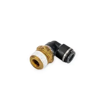 AccuAir Suspension 3/8inch DOT/PTC ? 1/2inch NPT 90 Deg Swivel Elbow AA-3651