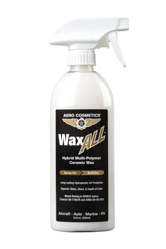 Aero Cosmetics Ceramic Wax Aircraft Grade Hybrid Multi-Polymer Ceramic Wax Long Lasting Hydrophobic Uv Protection Advanced Sio2 Technology Superior Shine, Gloss, & Depth Of Color
