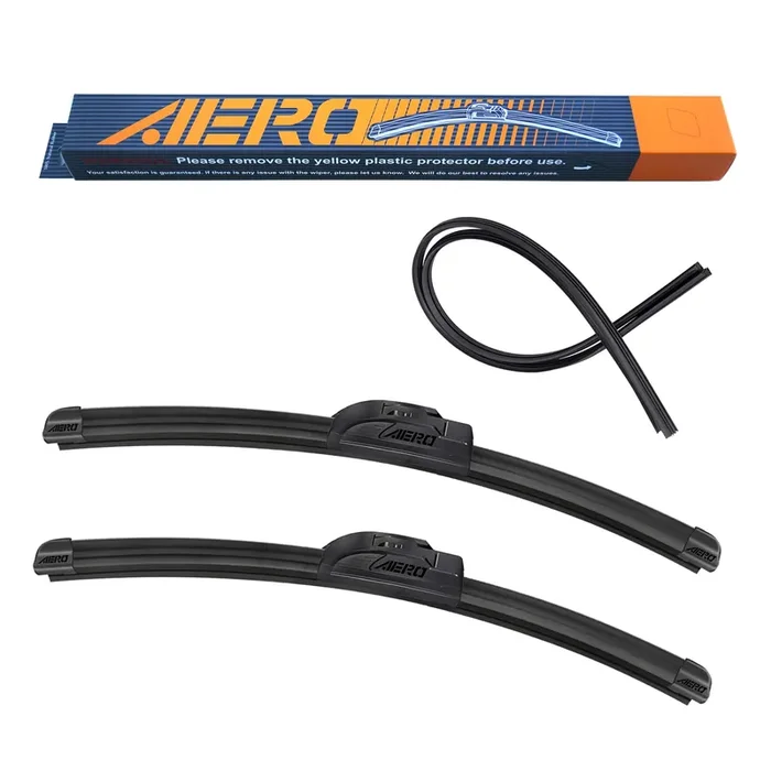 Aero Voyager 15‘‘ + 15‘‘ Premium Windshield Wiper Blades Oem Replacement For Jeep Wrangler 2017-2007 With Extra Rubber Refill +