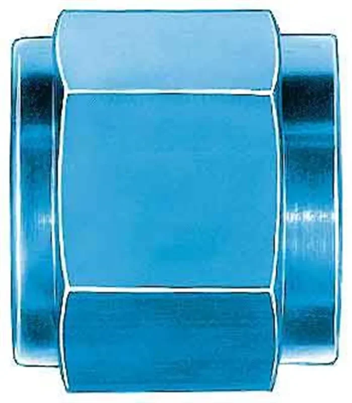 Aeroquip Fcm3676 Blue Anodized Aluminum -8An Tube Nuts – Pack Of 2