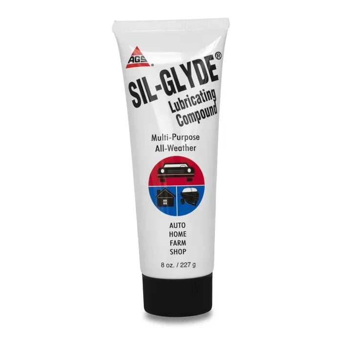 Ags Automotive Solutions Sil-Glyde Multi-Purpose All-Weather Lubricating Compound For All Surfaces – 8 Oz Tube, Versitle Multi-Purpose Lubrication, All Weather, Auto, Home, Farm And Shop