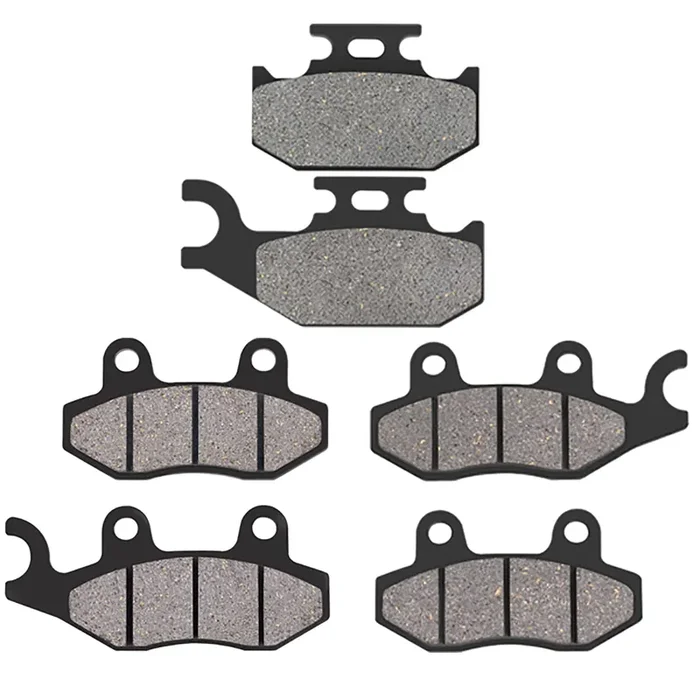 Ahl Front And Rear Brake Pads Compatible With Yamaha Rhino Yxr 450 All Models 2004-2009/Rhino 660, Rhino 450 & 2006-2012 Raptor 700