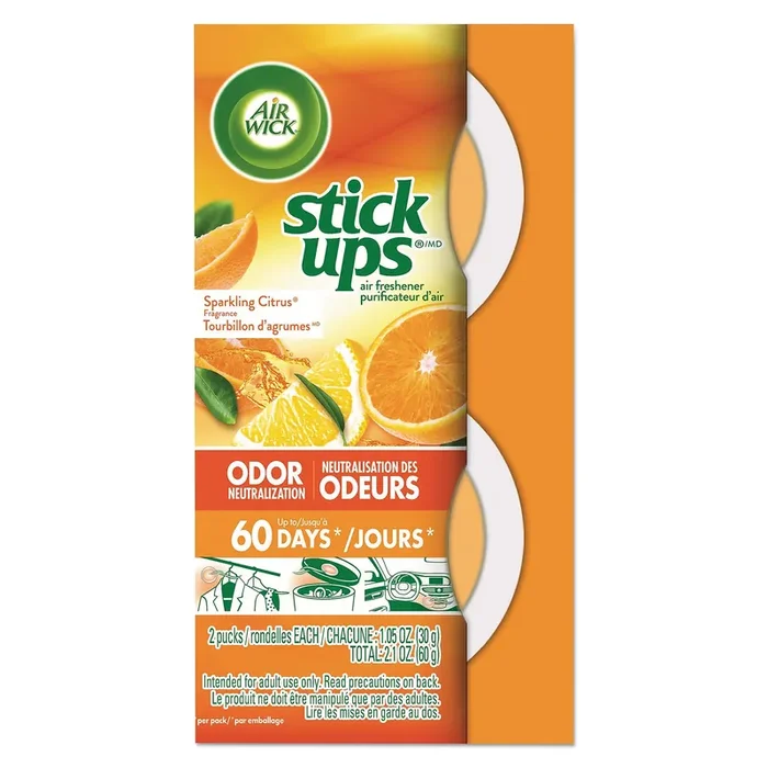 Air Wick Stick-Ups Air Freshener, Sparkling Citrus, 2 Count