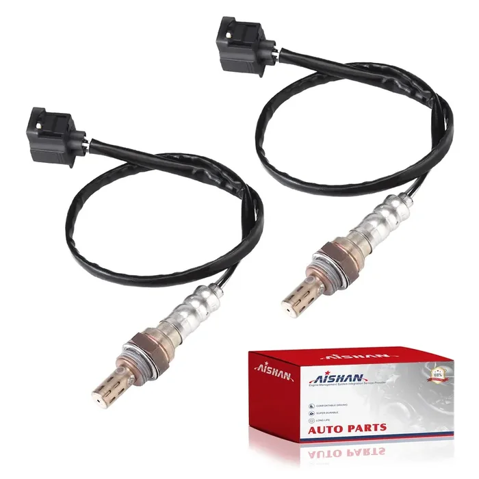 Aishan 2Pc O2 Oxygen Sensor Upstream/Downstream Compatible With Dodge Ram Caravan Challenger Durango Nitro ?Jeep Commander Grand Cherokee Wrangler Chrysler Replace 234-4587 250-24253