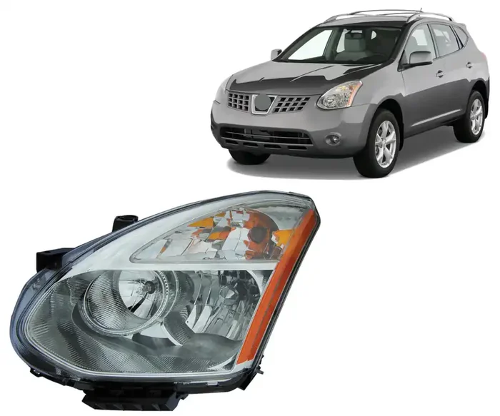 Alligator Auto Lights Headlamps Compatible With Nissan Rogue 2008-2010 Xenon W/O Hid Kit Headlight Assembly Right Side/Passenger Side Partslink Ni2518110 / Oem 26075-Jm72A Dot/Sae Compliant