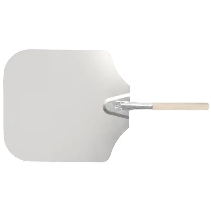 American Metalcraft, Inc. 16‘ X 18‘ Aluminum Pizza Peel With 12‘ Wood Handle 3016, 30-Inch, Silver