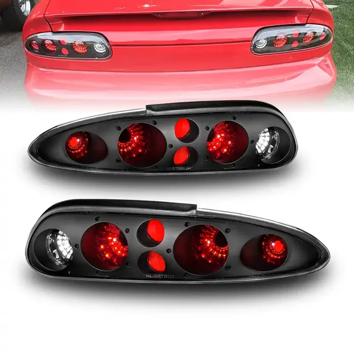Amerilite Replacement Taillights Black For 93-02 Chevy Camaro – Passenger And Driver Side