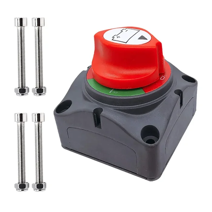 Ampper Battery Switch, 12-48 V Battery Power Cut Master Switch Disconnect Isolator For Car, Vehicle, Rv And Boat (On/Off)
