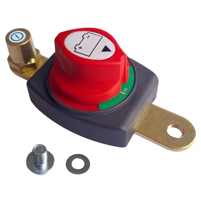 Ampper Side Post Battery Disconnect Switch, 12-48 V Battery Power Cut Master Switch Disconnect Isolator With Adapter For Car, Ve