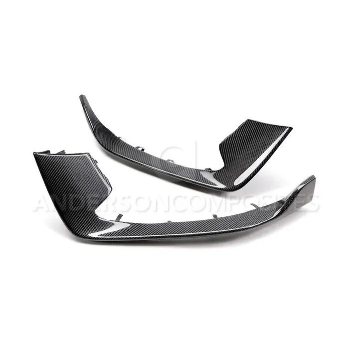 Anderson Composites FBI15MU350 2015-2019 Shelby GT350 Carbon Fiber Bumper Inserts (Pair)