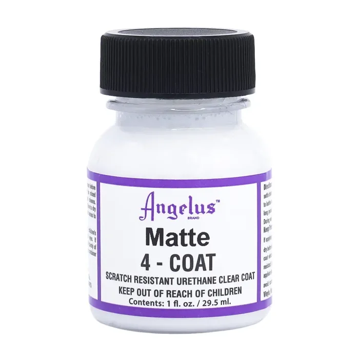 Angelus 4-Coat Finisher, 1 Ounce Bottle, Matte (902-01-000)