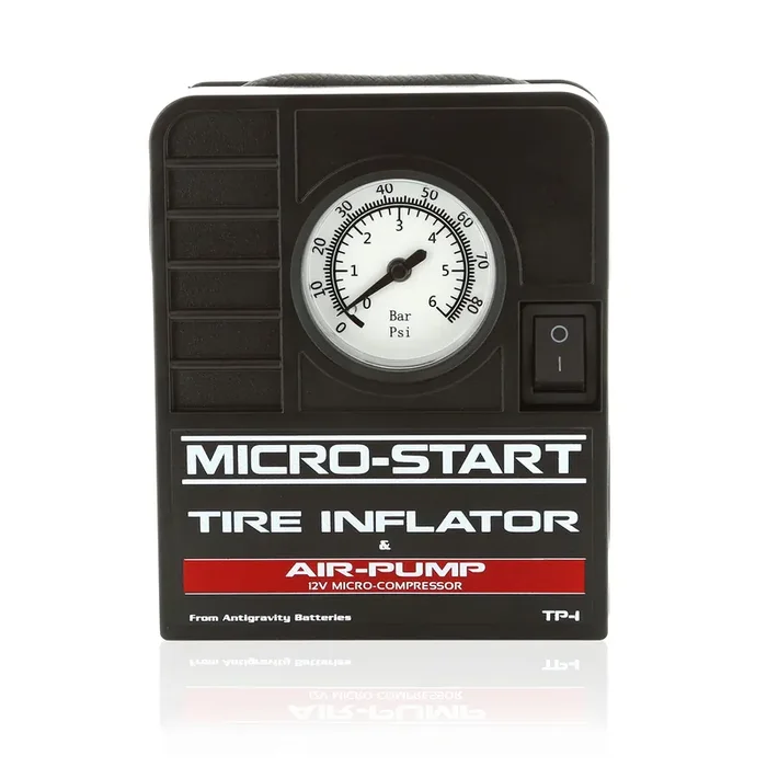 Antigravity Batteries Mini Tire Inflator For Use With Motorcycles, Atv, Utv, Bikes,Small Cars. Easy To Carry For Adv And Touring