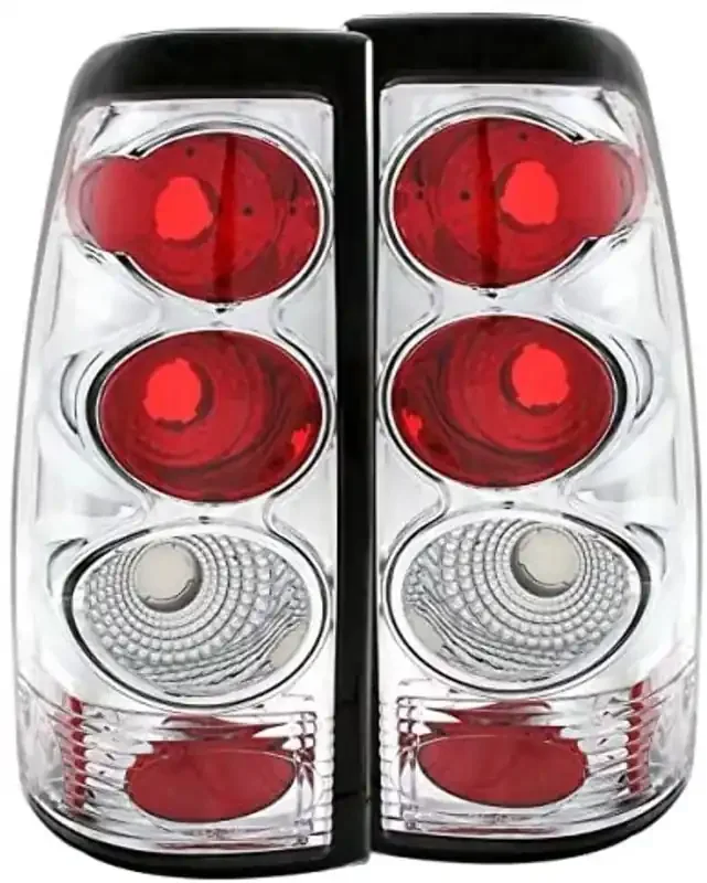Anzo Usa 211023 Chrome Euro Tail Light Set-Clear Lens