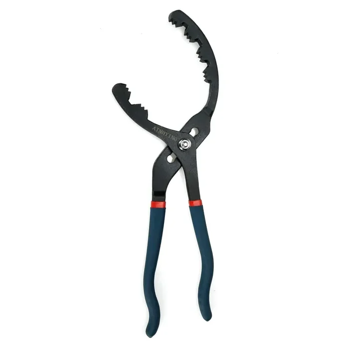 Atnhying Large Oil Filter Pliers, 14‘‘ Adjustable Oil Filter Wrench, Universal Oil Filter Removal Tool No Slipping For Engine Fi