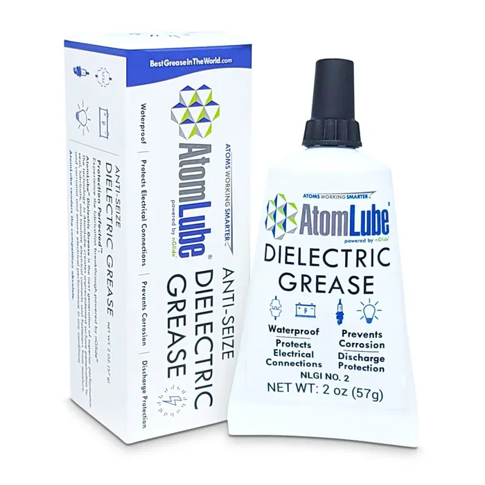 Atomlube Dielectric Grease, 2 Oz. Tube Waterproof Dielectric Silicone Grease For Electrical Connectors, Switches, And Sensors Safe High Temp Grease & Multipurpose Electric Grease