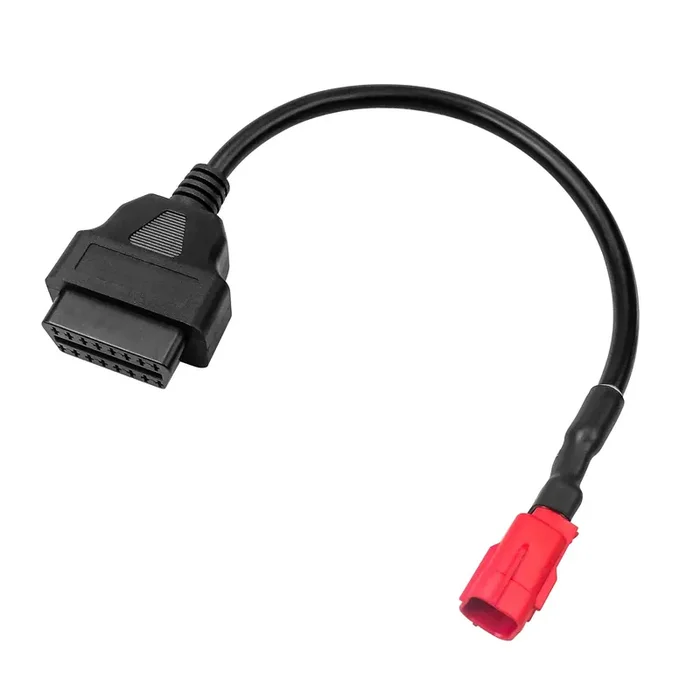 Augrex Obd2 Adapter Cable For Moto Guzzi Piaggio Vespa Milan Yamaha Harley Davidson And More, 6 Pin Motorcycle Wiring Adapter Pl