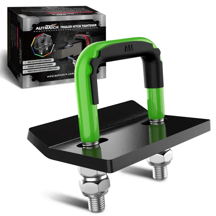Autmatch Hitch Tightener Anti-Rattle Clamp, Heavy Duty Hitch Stabilizer For 1.25‘‘ And 2‘‘ Trailer Hitches, Rubber Isolator And