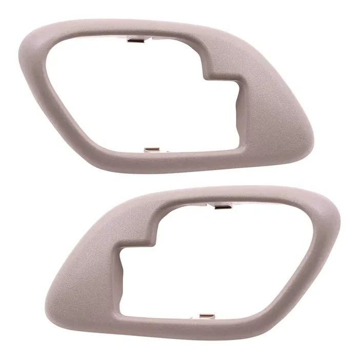 Autoandart Replacement Pair Set Inside Inner Tan Door Handle Trim Bezels Compatible With Pickup Escalade Tahoe Suburban Yukon