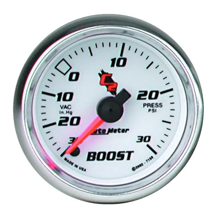 Autometer C2 Series 2-1/16″ Electric Boost/Vacuum Gauge