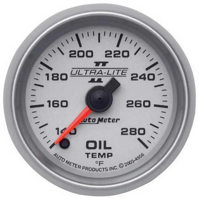 Autometer Ultra-Lite II Series 2 1/16″ 140-280 deg Oil Temp.