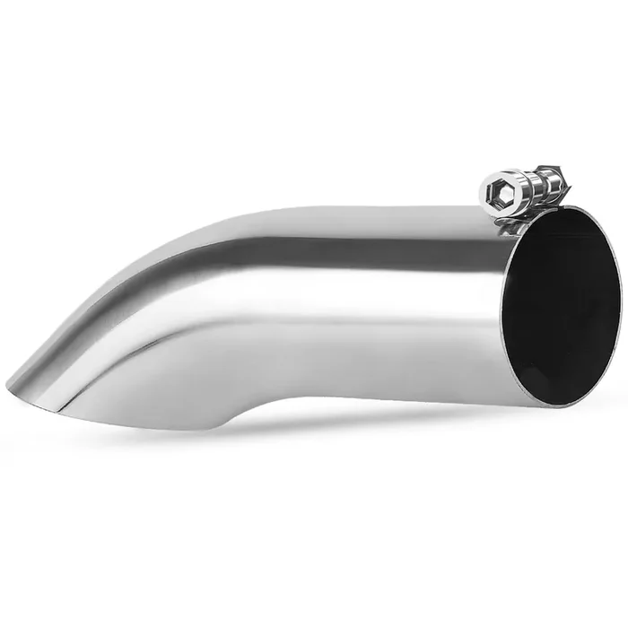 Autosaver88 2.25 Inch Inlet Exhaust Tip, 2.25‘ Inlet 2.25‘ Outlet 9‘ Overall Length Stainless Steel Turn Down Exhaust Tail Tip For 2 1/4 Inch Outside Diameter Tailpipe, Chrome-Plated, Bolt On