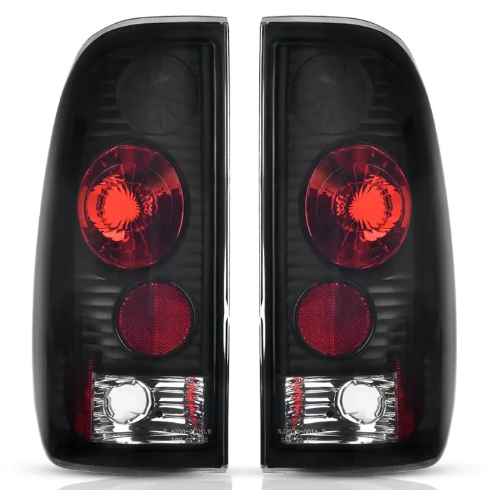 Autosaver88 Tail Lights Compatible With 1997-2003 Ford F-Series F150 (Fits Styleside Models Only), 2004 F150 Heritage, 1999-2007 Ford F-250 F-350 F-350 Super Duty Pickup Truck Smoke Lens