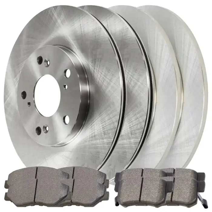 Autoshack Brake Rotors With Brake Pads Front And Rear Brake Rotor & Pad Replacement Kit For 2005-2006 Honda Cr-V 2.4L 4Wd Fwd Scd9146738