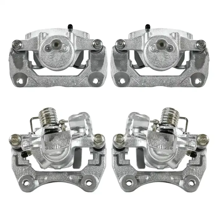 Autoshack Set Of 4 Front And Rear Brake Calipers With Bracket Assembly Replacement For 2006-2012 Ford Fusion 2006-2013 Mazda 6 2006 Lincoln Zephyr 2007-2012 Mkz 2006-2011 Mercury Milan Awd Fwd Bc40034