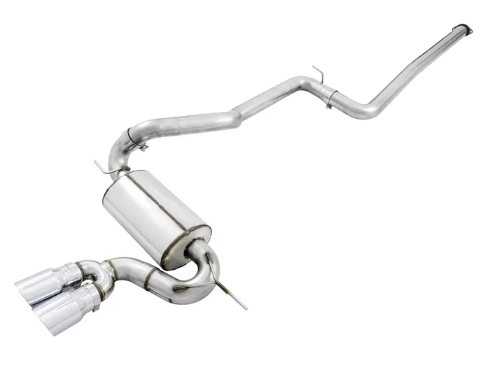 AWE 3015-32092 2013-2018 Focus ST Touring Edition Catback Exhaust with Chrome Silver Tips (Non Resonated)